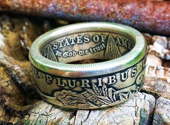 Morgan Silver Dollar Coin Ring image 0