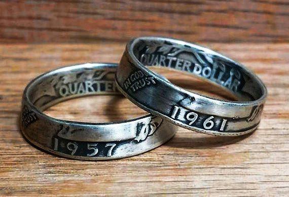 1932-1964 Washington Quarter Coin Ring image 1