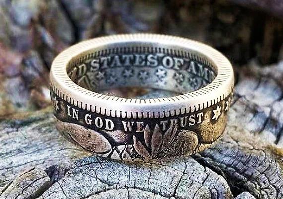 Barber Quarter Coin Ring image 0